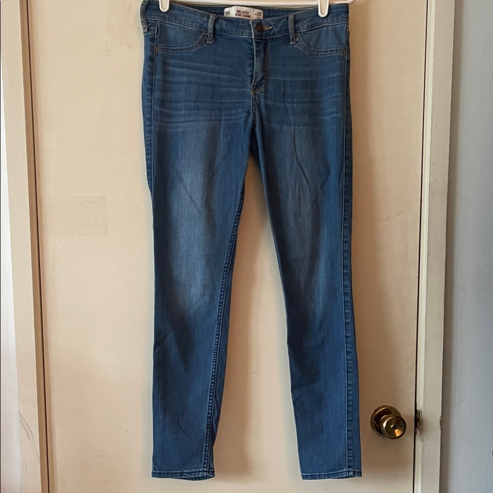 Hollister Women's Skinny Jeans in Blue